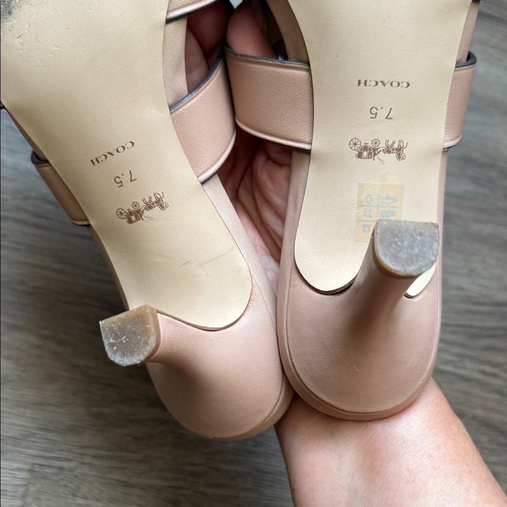 COACH TILLIE LEATHER SANDAL - Picture 4 of 7